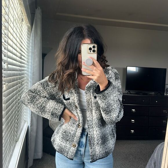 Dylan Sherpa plaid jacket - Picture 1 of 5
